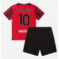 AC Milan Rafael Leao #10 Heimtrikotsatz Kinder 2023-24 Kurzarm (+ Kurze Hosen)